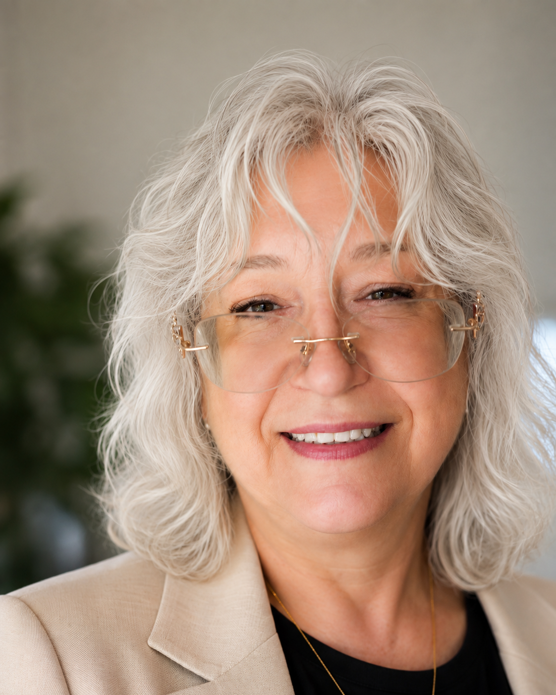 Portrait of Dr. Elaine McNally, founder and owner of CR 91 Park Plaza